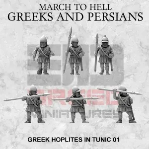 Hoplites Grecs en tunique