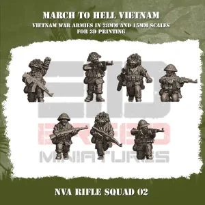 Escouade Nord Vietnam avec fusil 1