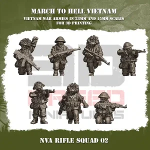Escouade Nord Vietnam avec fusil 2