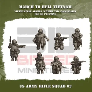 Escouade US Army avec fusil 2