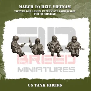 Chevaucheurs de tank US Army