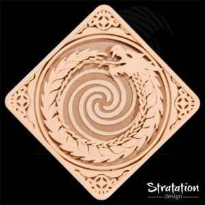 Dessous de verre style Eternal Ourobor