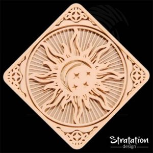 Dessous de verre Moon Sun Burst