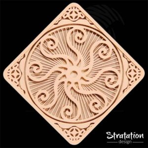 Dessous de verre style Radiant Mandala