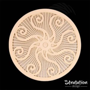 Dessous de verre style Radiant Mandala