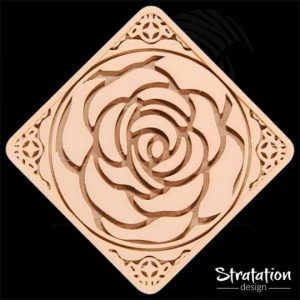 Dessous de verre style Blooming Rose