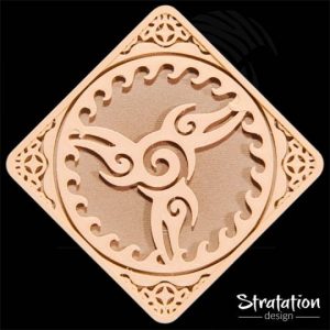 Dessous de verre style Tribal Swirl