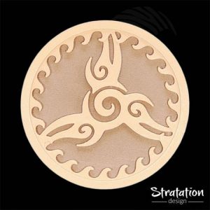 Dessous de verre style Tribal Swirl