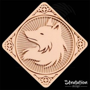 Dessous de verre style Noble Wolf