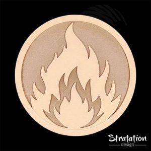 Dessous de verre style Burning Flame