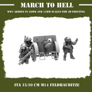 Canon 10 cm M14 Feldhaubitze Italiens