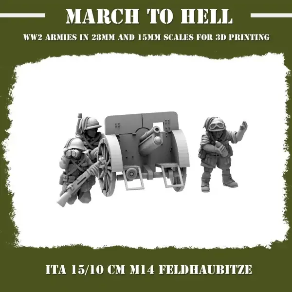 Canon 10 cm M14 Feldhaubitze Italiens