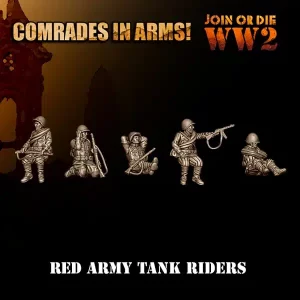 Chevaucheurs de tank Soviétiques