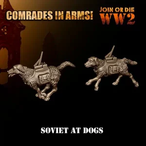 Chiens anti-tanks Soviétiques