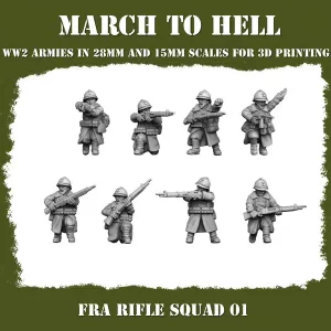 Escouade avec fusil 1 Français