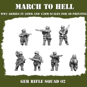 Escouade avec fusil 2 Allemande