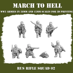 Escouade avec fusil 2 Soviétique