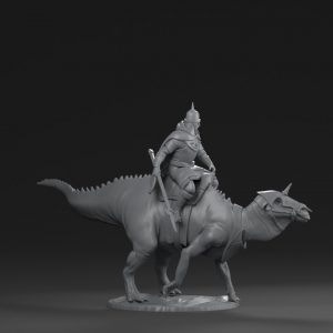 Edmonotsaurus (4 pattes au sol) monté