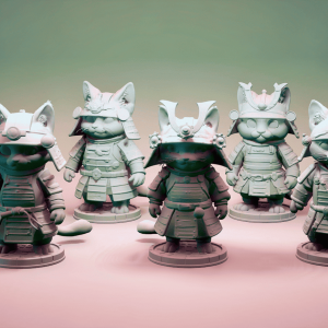 Faction de chats samouraïs