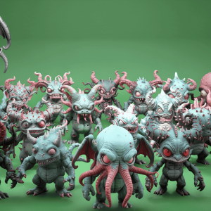 Armée de créatures lovecraftiennes