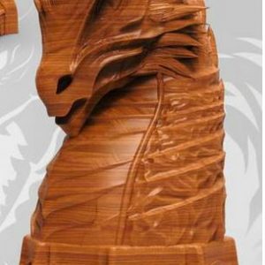 Cavalier échecs dragon diamètre 28mm