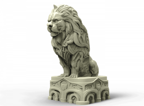 Roi échecs animaux fantaisie diamètre 40mm – Image 3