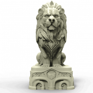 Roi échecs animaux fantaisie diamètre 40mm