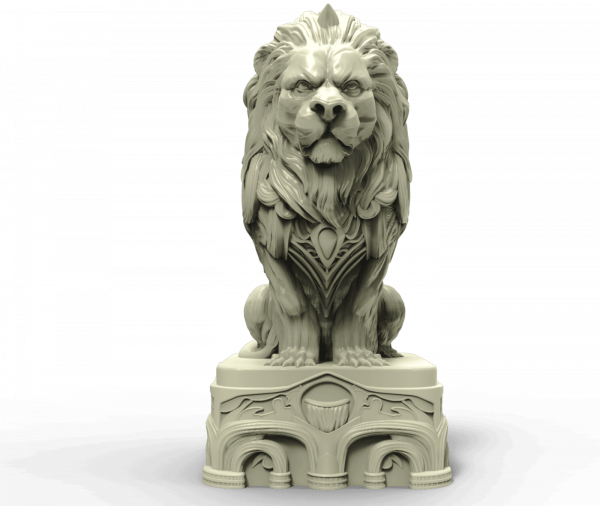 Roi échecs animaux fantaisie diamètre 40mm