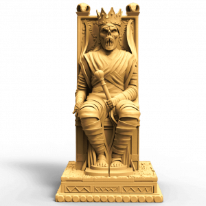Roi échecs momie-pharaon diamètre 28mm