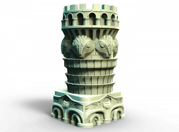 Tour échecs animaux fantaisie diamètre 40mm – Image 2