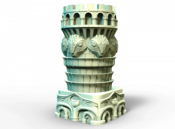 Tour échecs animaux fantaisie diamètre 40mm – Image 3