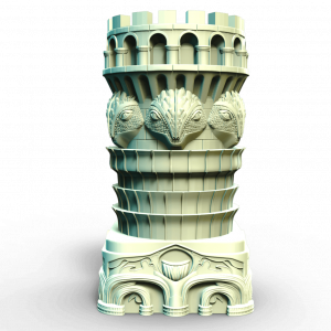 Tour échecs animaux fantaisie diamètre 40mm