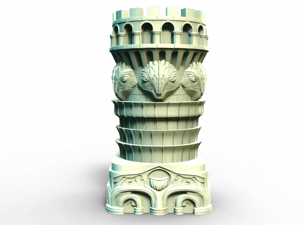 Tour échecs animaux fantaisie diamètre 40mm