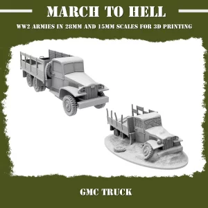 GMC Truck intact et détruit Américain