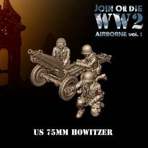 Canon Howttzer 75 mm Parachutistes Américains