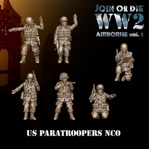 NCO Sous Officiers Parachutistes Américains