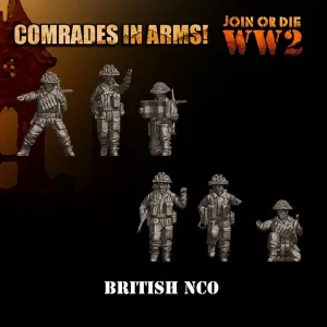 NCO sous-officiers Britanniques