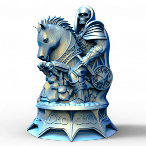 Cavalier échecs squelette diamètre 28mm