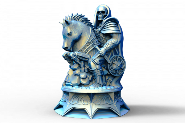 Cavalier échecs squelette diamètre 28mm