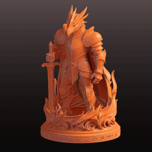 Fou échecs draconien diamètre 44mm