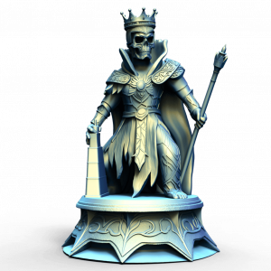 Roi échecs squelette diamètre 28mm