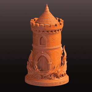 Tour échecs draconien diamètre 20mm