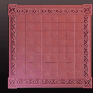 Plateau échecs draconien pour pièces diamètre 20mm