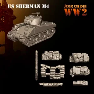 Char Sherman M4 Américains