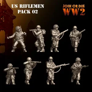 Soldats avec fusils 2 Américains