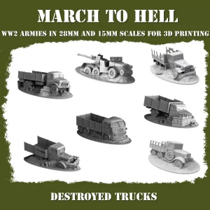 Camions détruits