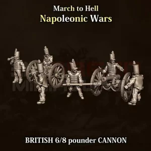 Canons 6 et 8 Pounder Britanniques