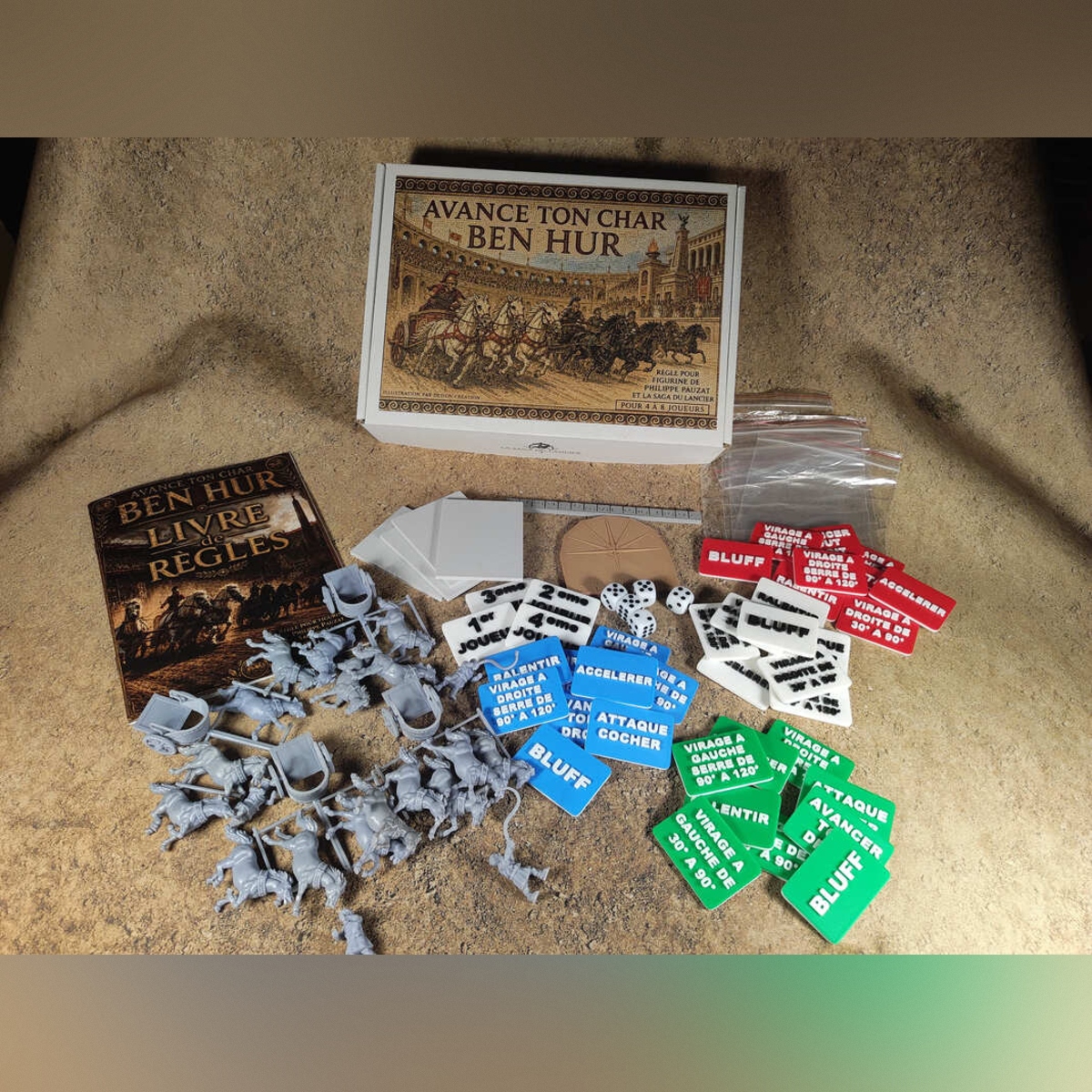 Avance ton char Ben-Hur ! – Jeu complet de courses de chars antiques – 28 mm – Image 3