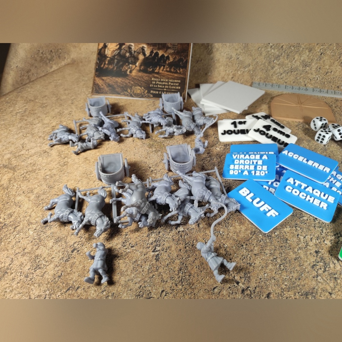 Avance ton char Ben-Hur ! – Jeu complet de courses de chars antiques – 28 mm – Image 5